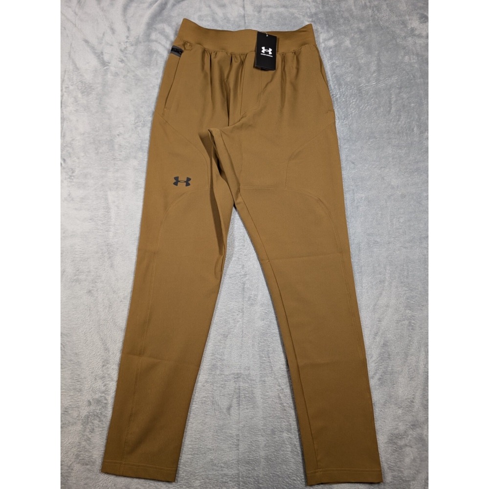 Under Armour Unstoppable Taper Fitted Pants 1352028-498 Brown Men's Size S